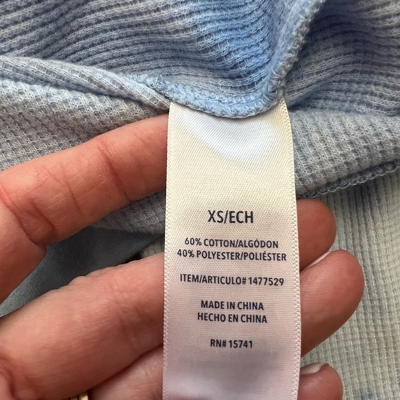 Splendid Boxy Waffle Knit Long Sleeve Tie Dye Top - Picture 10 of 12